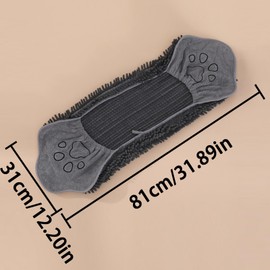 Haustier Handtuch, Super Saugfähig Haustier Handtuch, Hundetuch Mikrofaser Hundehandtuch, Haustier Badetuch, für Katzen und Hunde, Langlebig, Schnell Trocknend, Verdicken, Übergröße,Grau, 31,5*13,78in