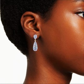 BiBeary Pendant Earrings Women's Pave Crystal Fashion Drop Prom Party Marquise Cluster Shamballa Inspired, Crystal