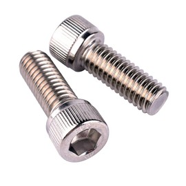 VAMUOEFL #8-32 x 5/8" Socket Head Screw Bolt (1/4" to 2" Available), Allen Hex Drive, 304 Stainless Steel 18-8, Machine Coarse Thread UNC, Quantity 30Pcs