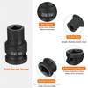 HARFINGTON 4 Point Square Socket 1/2" Drive 9mm Metric Square