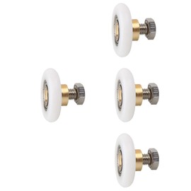 Leliafleury 4 Sets Shower Door Rollers 19mm Shower Doors Wheels Shower Doors Pulley Replacement Roller Runner Wheel for Bathroom Glass Door