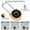 Dhiedas Fingerprint Padlock - Locker Lock Combination Lock with Fingerprint