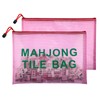 Rurulenlen 2Pack Mahjong Tile Bag, Mah jong Case for American