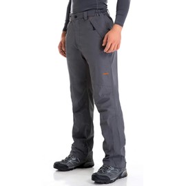clothin Men's Snow Pant Fleece Lined Ski/Winter Pants-Waterproof(US L,Gray)