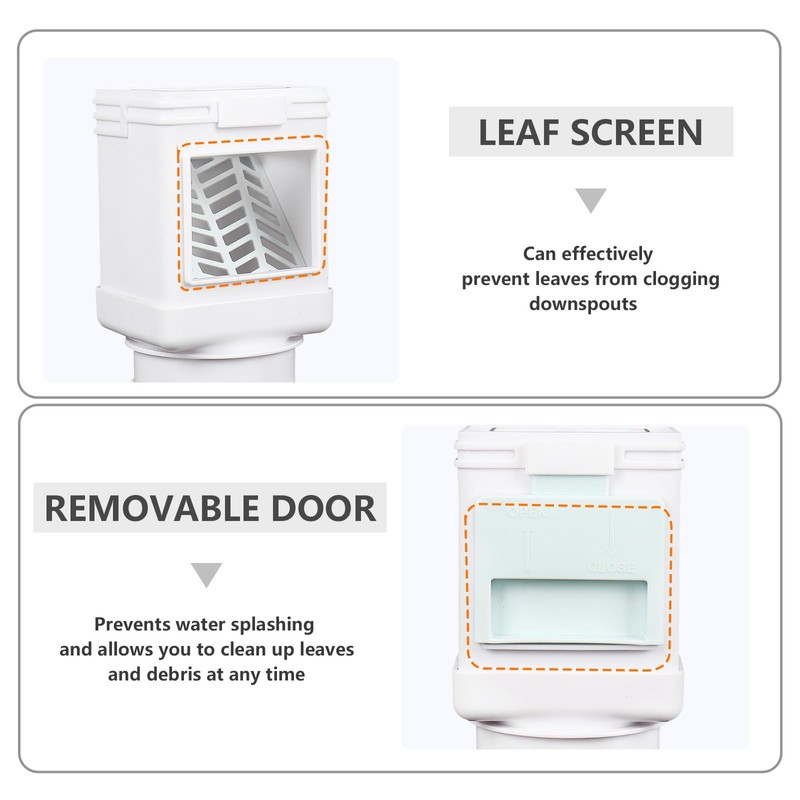 CYTMALHG Downspout Filter,Downspout Leaf Filter,Leaf Removers,Fits 2X3 Gutter Downspout and