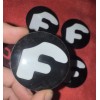 Forgiato center cap logo decal emblem sticker black with White