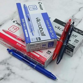 Pilot Acroball 1.0mm Acro Low Viscosity Oil-Based Ballpoint Pen 1 Dozen / 파이롯트 아크로볼 1.0mm Acro 저점도 유성볼펜 1다스