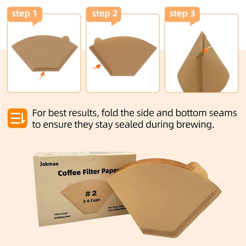Coffee Filters 2, 2 Coffee Filters Cone, Unbleached Paper Coffee