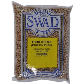 Swad Toor (Pigeon Peas) Whole, Indian Groceries - 2lb., 908g.