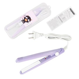 HuGuWdy Mini Hair Straightener，2 in 1 Straight and Curly 100-240V 20W Tourmaline Ceramic + Plastic，Mini Flat Iron Small Mini Straightener Flat Iron for Travel, Dormitory or Home (US Plug)