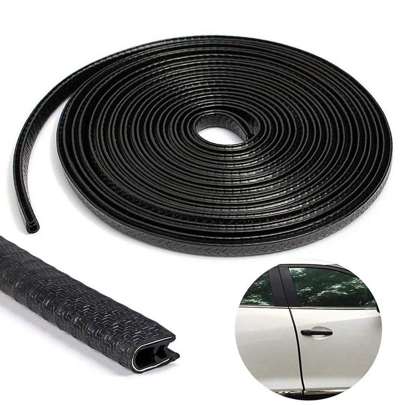 5M Car Door Guard–U Shaped Roll, Protective Rubber Door Strip