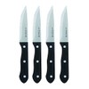 Henckels Steak Knife Set of 4, Stainless Steel, Black