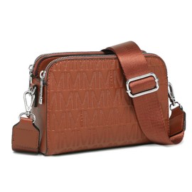 MKP COLLECTION Crossbody Bags for Women Small Shoulder Purses with Adjustable Wide Strap, Triple Zip Design, Trendy Travel Handbag for Daily Use, Cell Phone and Wallet Organizer