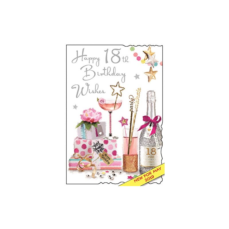 Jonny Javelin Female Age 18 18th Birthday Wishes Card -