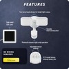 GLOBE Electric 17000221 19W LED Integrated Solar Powered Motion Activated