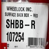 Cooper Wheelock SHBB-R Surface Back Box 107254 Fire Alarm, Red