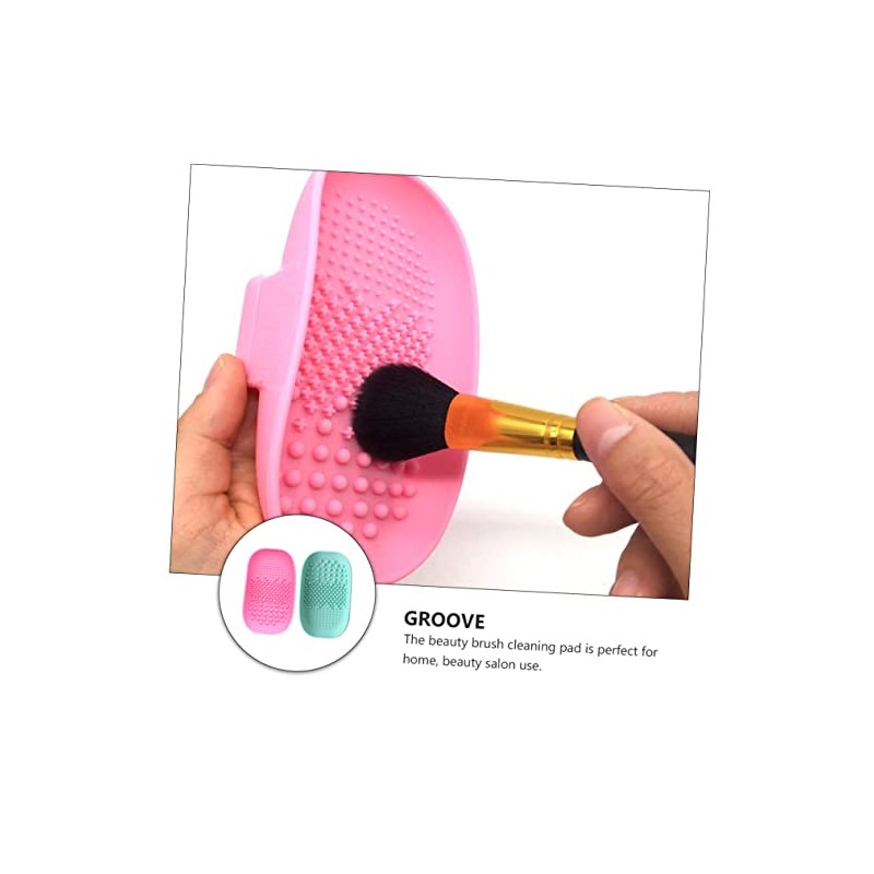 minkissy 2 Piezas Cepillo De Maquillaje Cepillos De Labios Limpiador