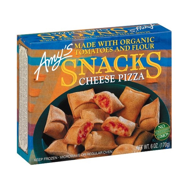 Amy's Cheese Pizza Snacks, Organic, 6-Ounce Boxes (Pack of 12)