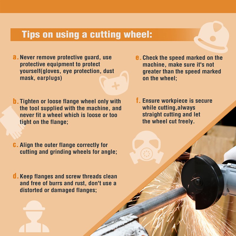 WORKPRO 10-Pack Cut-Off Wheels, 4-1/2 x 7/8-inch Metal&Stainless Steel Cutting