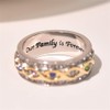Fashion 18k Gold Ruby Sapphire Ring 925 Sterling Silver Shiny