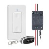 Remote Control Switch,Wireless Light Switch and Receiver Kit,164Ft RF Range,Wireless