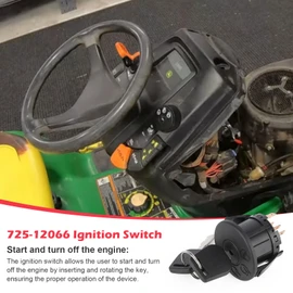 725-12066 Ignition Switch for Cub Cadet ZT1-42, ZT1-46, ZT1-50, ZT1-54, ZT2-50, ZT2-54 and MTD Z510, Z530, Z550, Z560, Z5200, 3 Position 6 Pin with Key Replaces# 725P12066, 925-12066 (1)