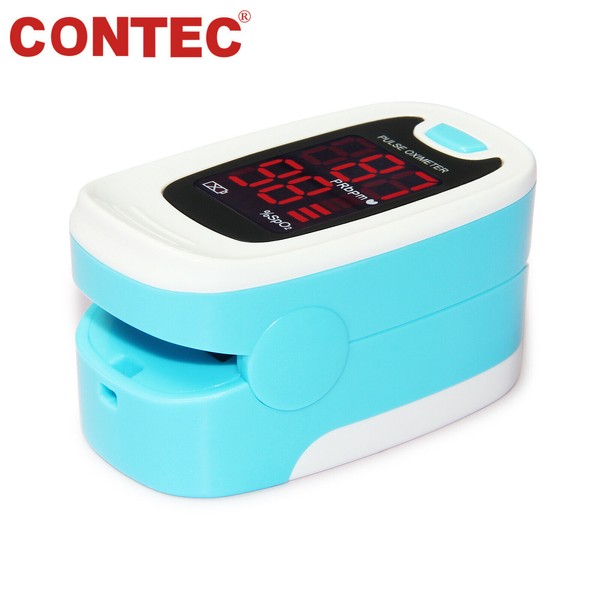 CONTEC Finger Pulse Oximeter Portable SpO2 Blood Oxygen Meter Sensor