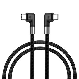 JSADZKJ Rechtwinkliges Typ-C-Ladekabel Nylongeflochtenes USB-C-zu-USB-C-Kabel mit 100 W Schnellladung PD-Ladekabel USB Typ C für Auto,phone 15/16,Laptop 3.28Ft