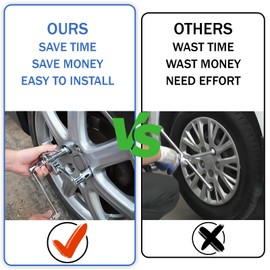 Plobeda Torque Multiplier Heavy Duty Torque Multiplier Wrench Set for Lug Nut Remover 1/2 Drive 1:16 Labor Saving Wrench with 17mm/19mm/21mm Sockets