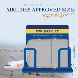 xlodea for Easyjet Cabin Bag 45x36x20 New Easyjet Underseat Cabin Bag Waterproof Travel Backpack Cabin Backpack with Charging Hole Anti-Theft Pocket