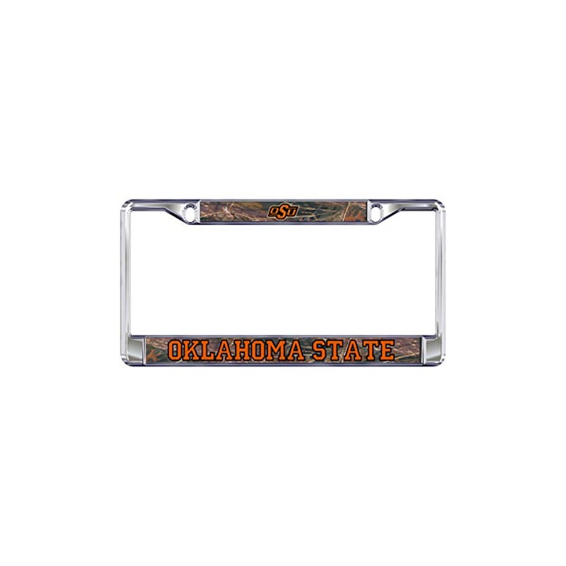 Oklahoma State Plate_Frame (DOMED CAMO OSU PLATE FRAME (21588))