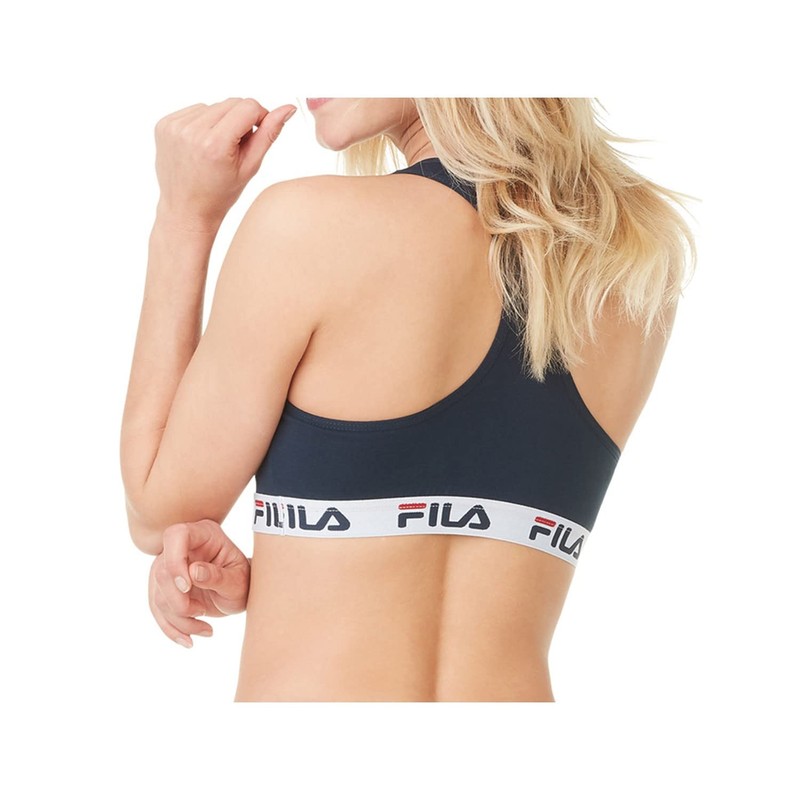 FILA Reggiseno Sportivo Donna in cotone, senza rinforzo, set di