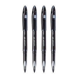 Uniball Air Micro Pen Set de 4 - Negro (UBA 188 M)