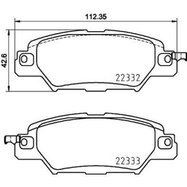 Brembo Balata (NAO) P49053N Mazda CX-5 2016-2023