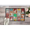 Lots of Piebald English Bulldog Doormat - Weatherproof, Non-Slip Welcome