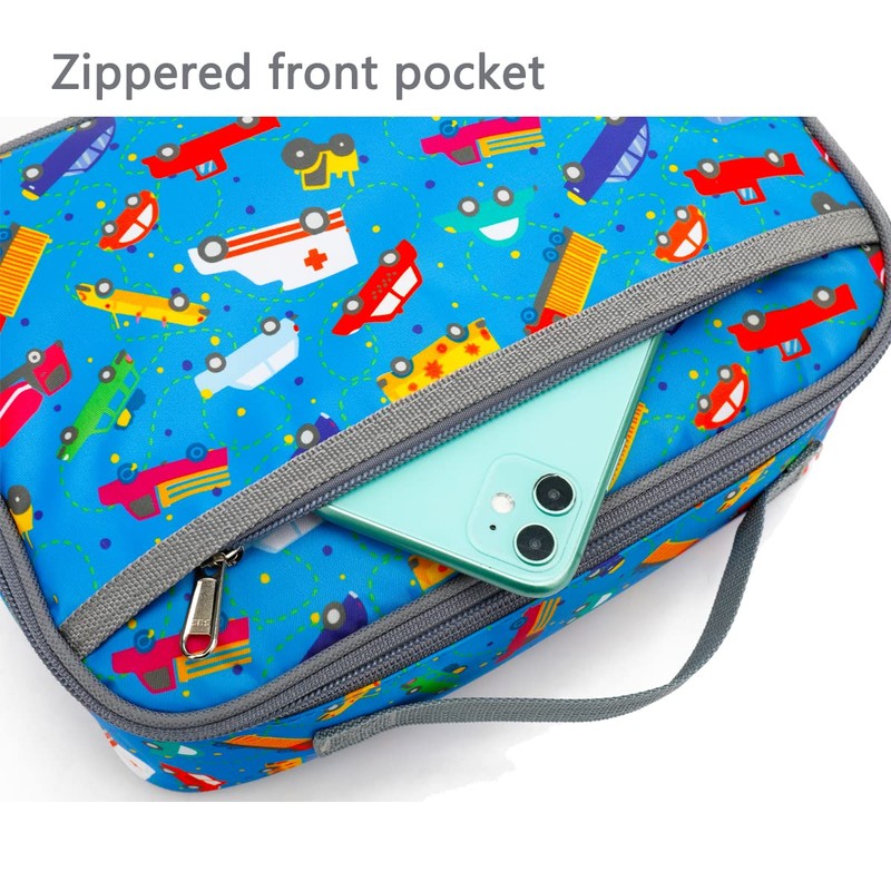 FlowFly Kids Lunch Box Insulated Soft Bag Mini Cooler Back