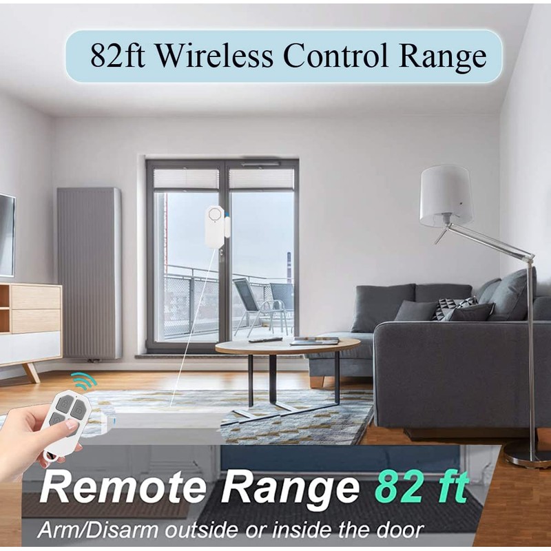 EverNary Door Window Alarm When Opened for Home Security with