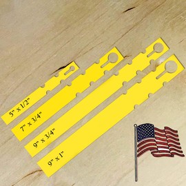 TAGKRAFTERS Yellow - 4 Sizes to Choose from - 2,000 Pcs of 5" x 1/2" - Plastic Plant Tags and Labels - Wrap Around Thermal Plastic - Nursery Garden Tree Labels | Made in The USA |