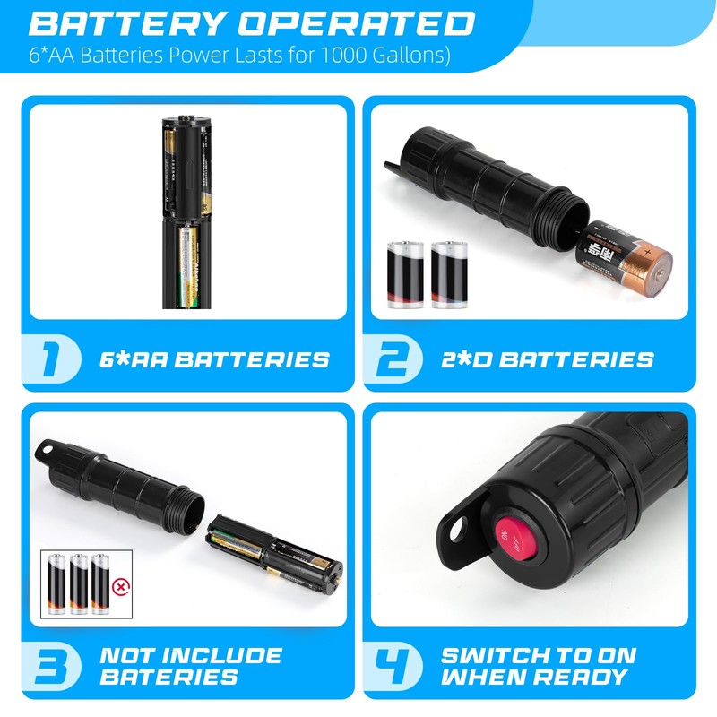 Portable Transfer Pump Battery Operated Electric Siphon Pump for Gas,