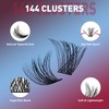 Mayhug Lash Clusters 144Pcs Cluster Lashes D Curl Individual Lashes