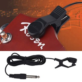 Dilwe Clip-on Pickup, Portable Pickup Contact Microphone Vocal Pick Up Audio Transducer for Tuner Music Instruments