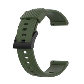 INF Silicone Watch Band compatible with Suunto 7/9/9 Baro/D5, Quick Release Wrist Strap for Women/Men, 24 mm Adjustable Breathable Sport Replacement Band(Green)