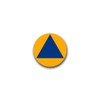 Sticker International Protection Signs of Civil Protection 7 x 7