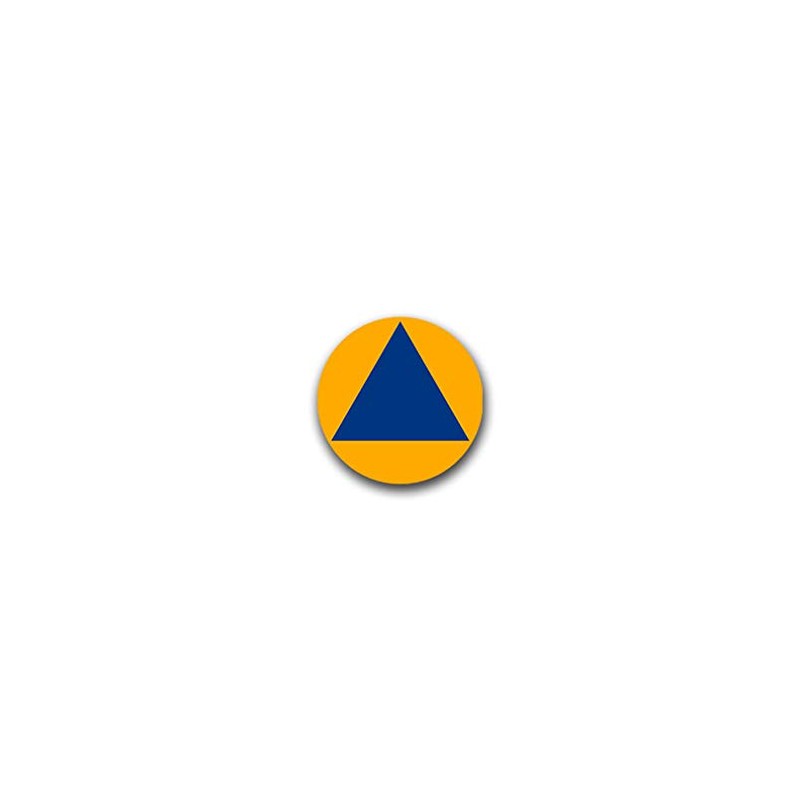 Sticker International Protection Signs of Civil Protection 7 x 7