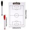 SAVITA Football Tactical Board, Drywipe Double-Sided Trainer Clipboard Football with