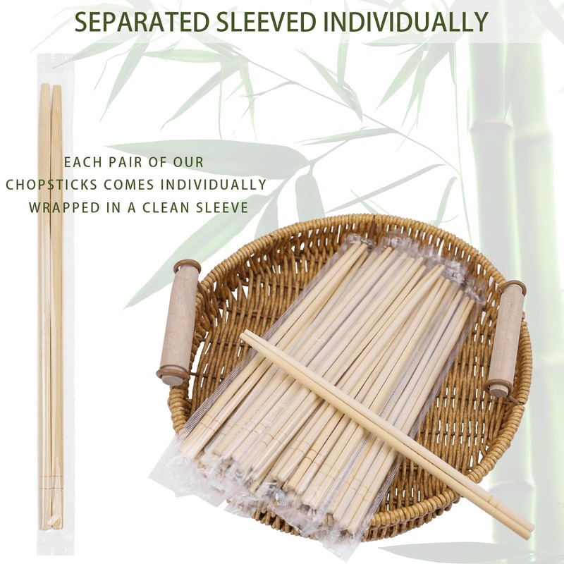 800 Pairs 9 Inch Disposable Bamboo Chopsticks Bulk