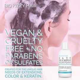 Volumizing & Thickening Biotin Shampoo & Conditioner Set - F.A.T.T. by Big Kizzy, Gentle Hair Care Safe for Extensions, Color & Keratin Treatments - Strengthens & Nourishes Fragile Hair