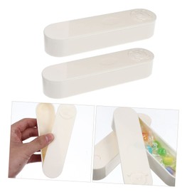 OHPHCALL 2pcs Cartoon Mini Cotton Swab Holders Lightweight Storage Boxes for Desktop Organization and Reusable Cotton Swab Containers for Home and Travel Use