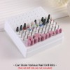 FSpronail Nail Drill Bits Holder,100 Holes Nails Drill Grinding Head
