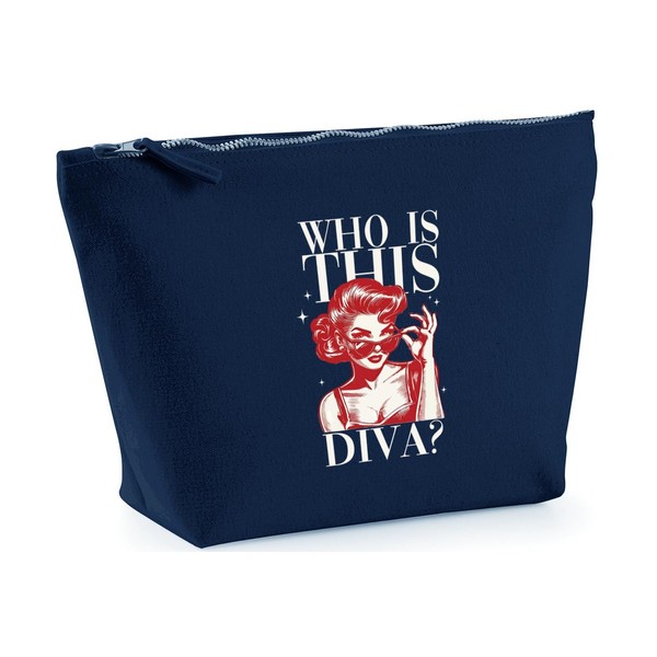 Hippowarehouse Who is This Diva Printed Make up Cosmetic wash
